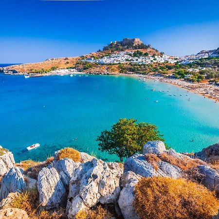 Апартаменты Bakia Lindos Экстерьер фото